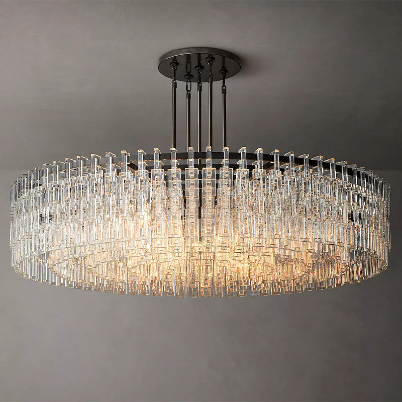 Mia Crystal Round Chandelier 60"