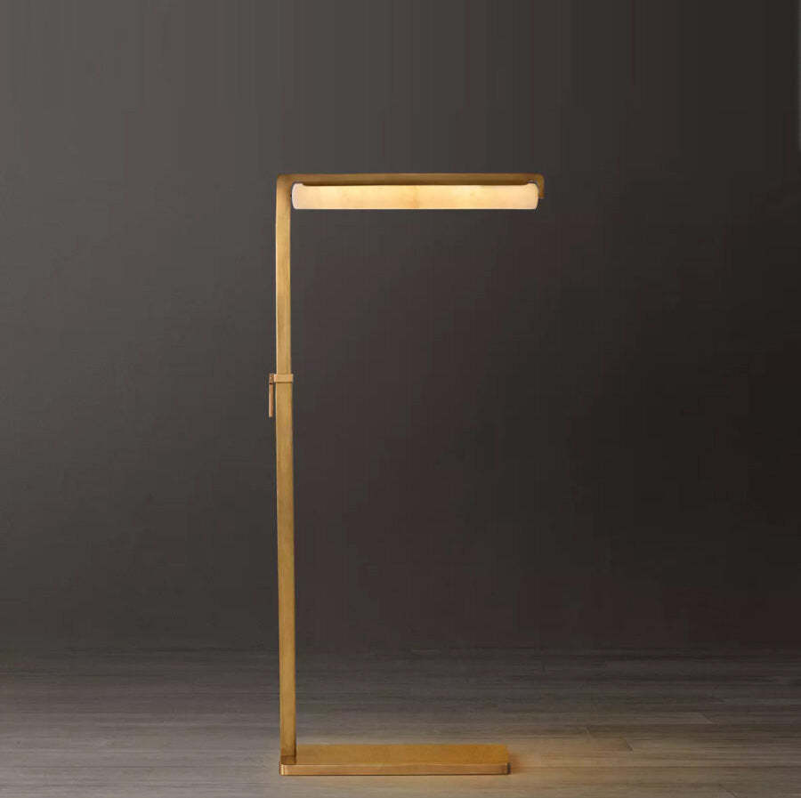 Auduban Alabaster Task Floor Lamp