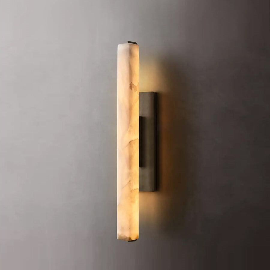 Auduban Alabaster Single Sconce