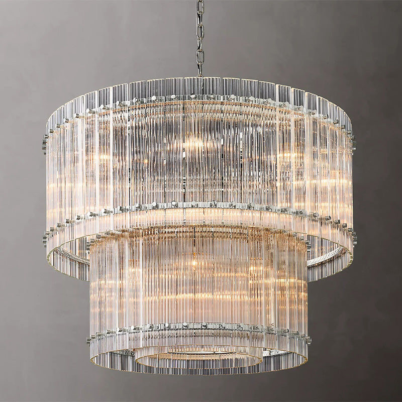 Amelia 2-Tier Round Chandelier 37"