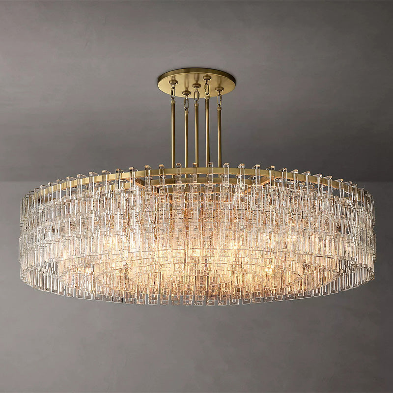 Mia Crystal Round Chandelier 60"
