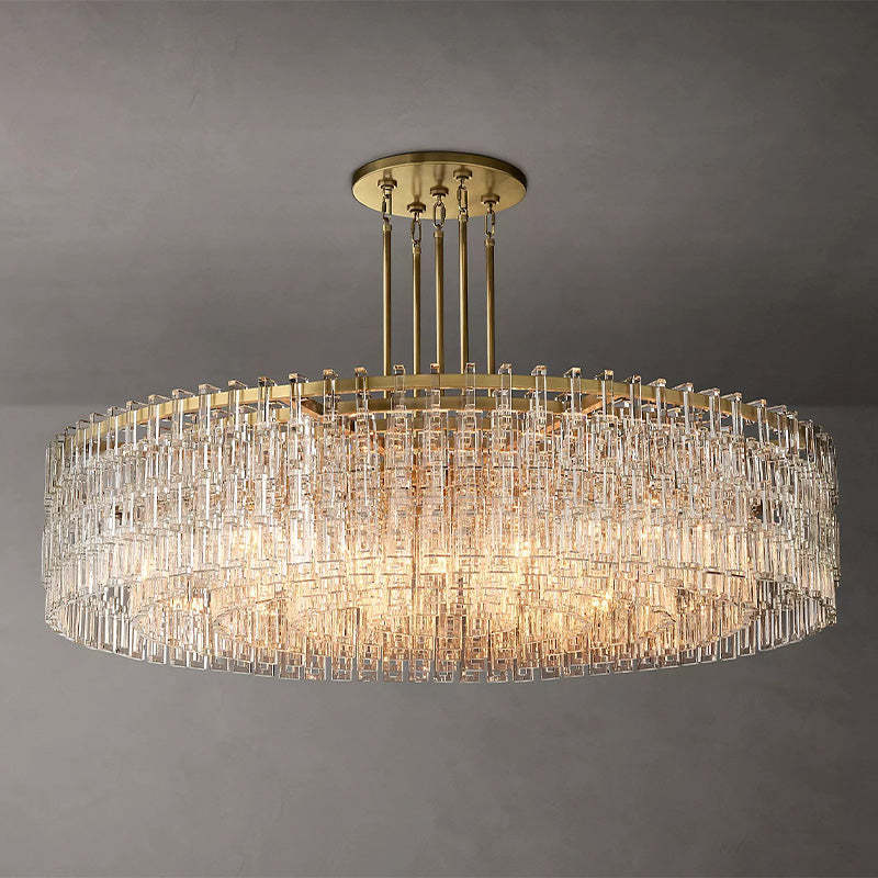 Mia Crystal Round Chandelier 60"