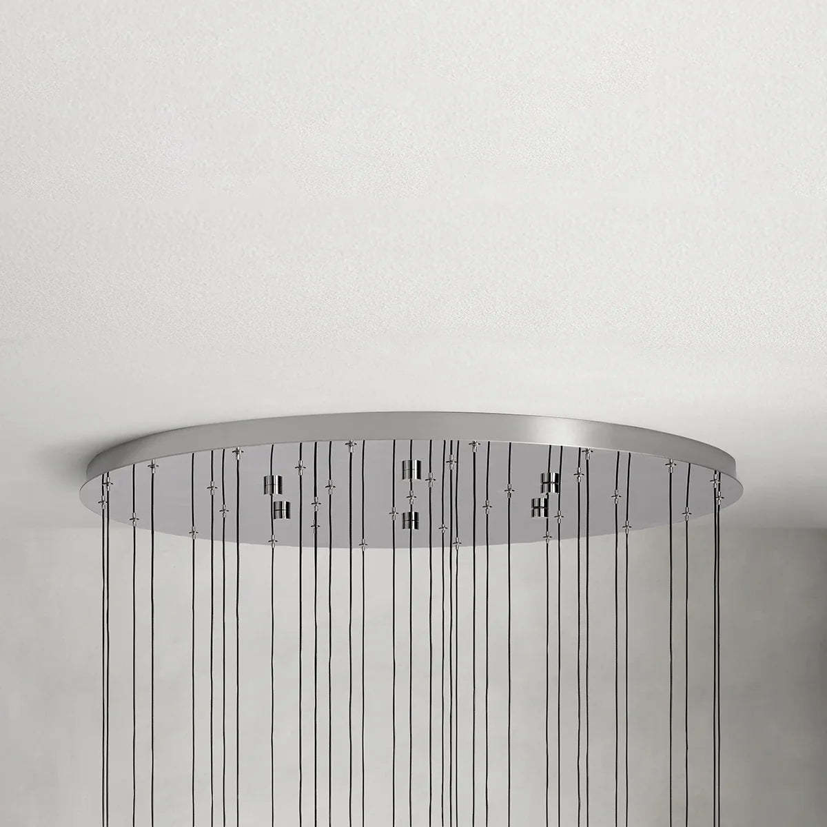 Rain Glass Soltaire Round Chandelier