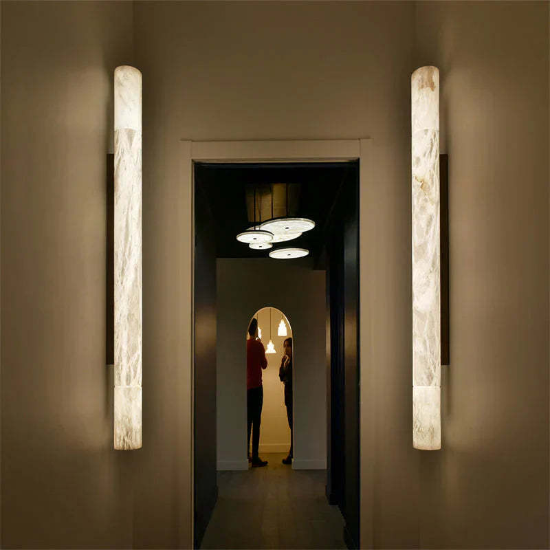 Venus Modern Linear Alabaster Wall Sconce 3"4.7"
