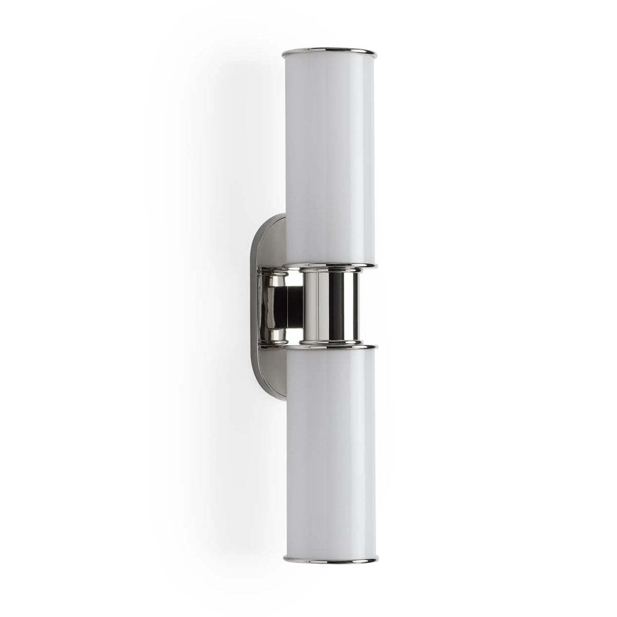 Harlin Modern Milk Glass 2-Light Wall Sconce