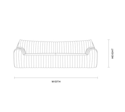 Aspen Channel Sofa Specifications