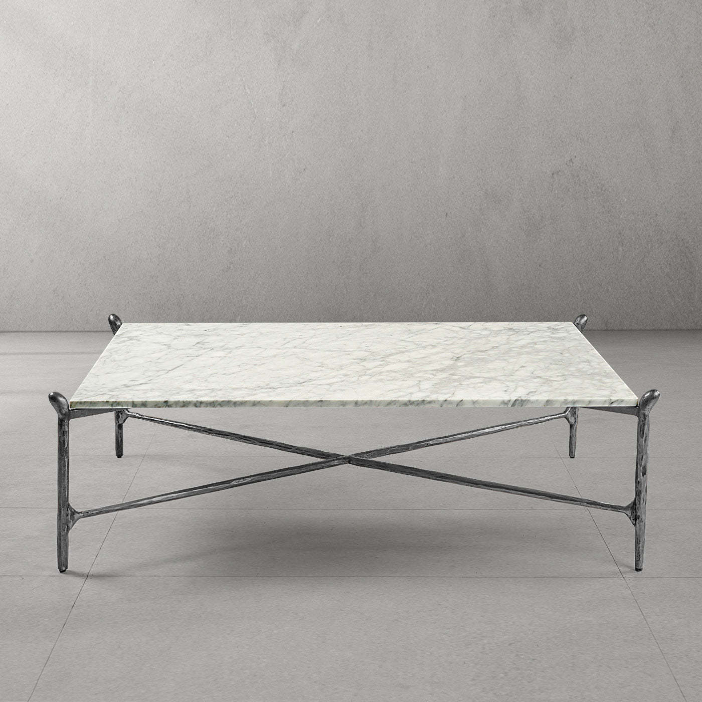 Thaddeus Square Horn Marble Coffee Table 39" 50"