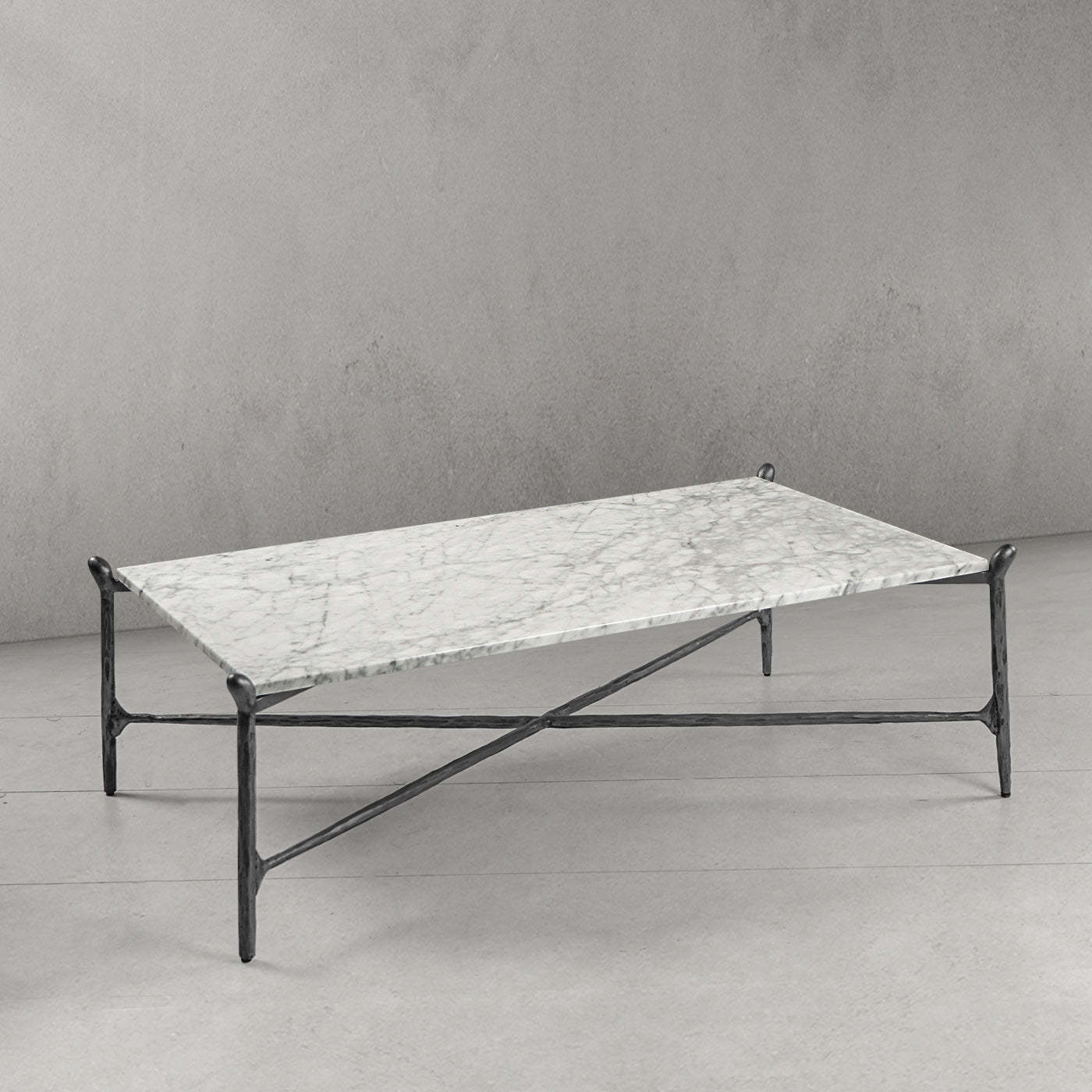 Thaddeus Square Horn Marble Coffee Table 39" 50"