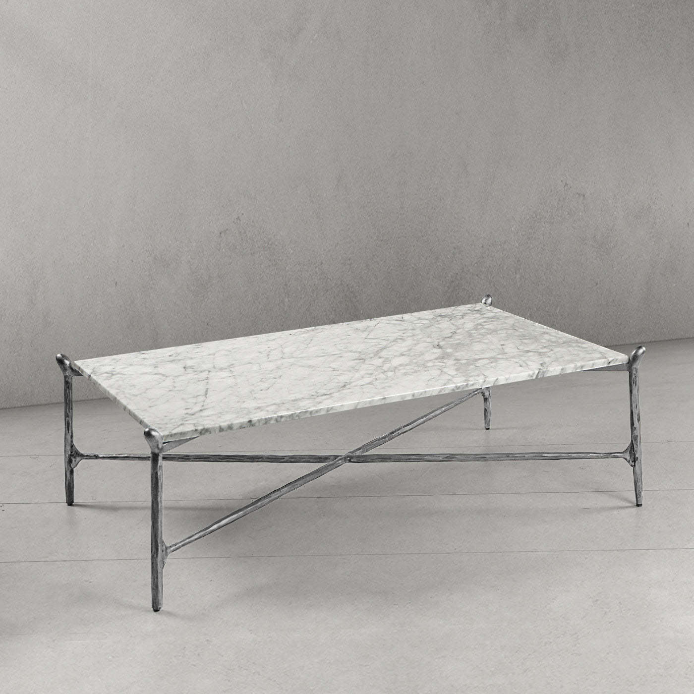 Thaddeus Square Horn Marble Coffee Table 39" 50"