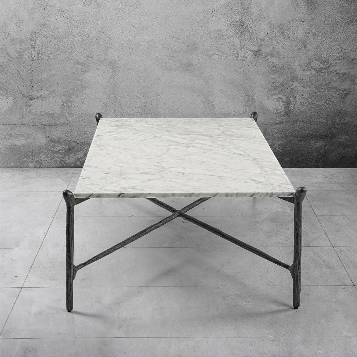 Thaddeus Square Horn Marble Coffee Table 39" 50"