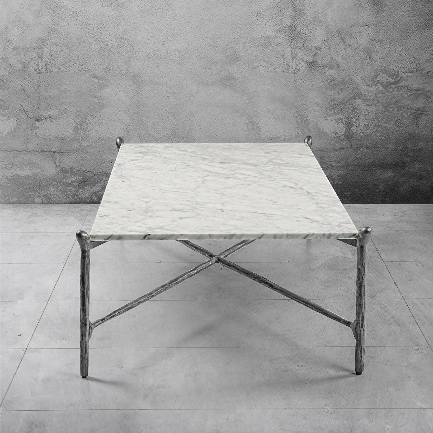 Thaddeus Square Horn Marble Coffee Table 39" 50"