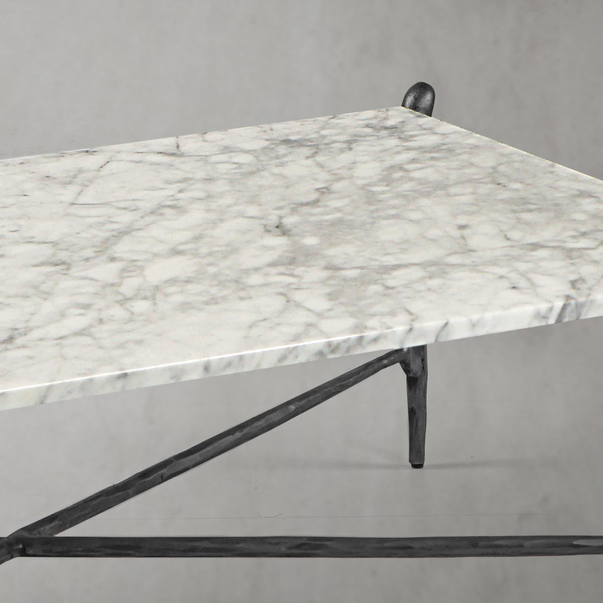 Thaddeus Square Horn Marble Coffee Table 39" 50"