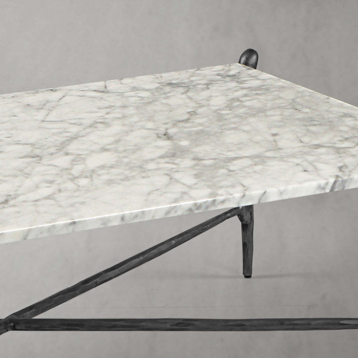 Thaddeus Square Horn Marble Coffee Table 39" 50"