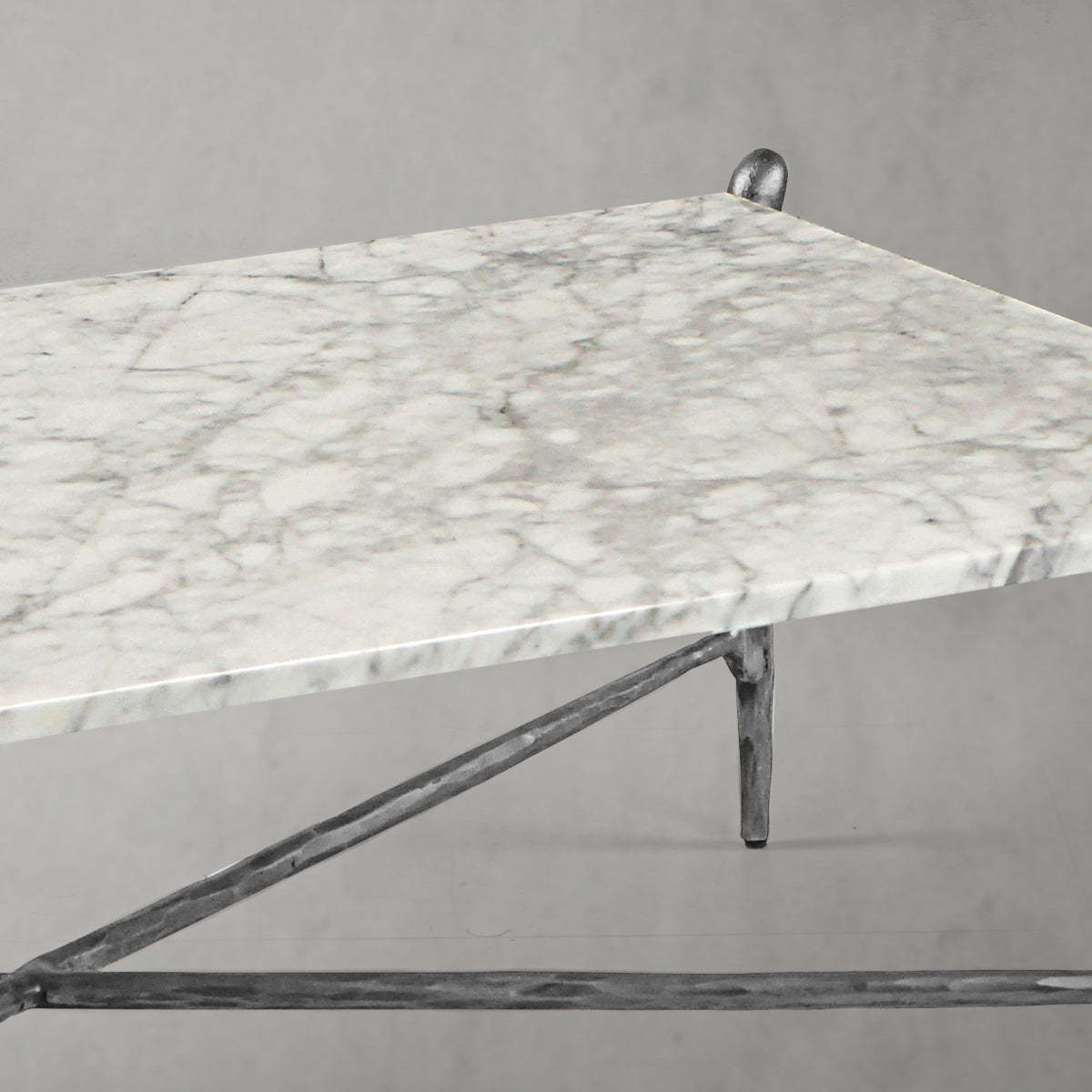 Thaddeus Square Horn Marble Coffee Table 39" 50"