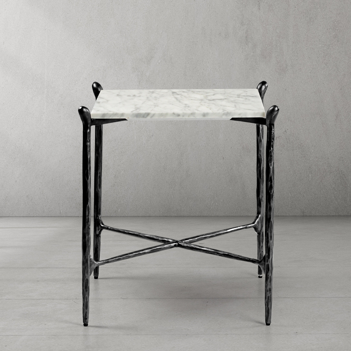 Thaddeus Square Marble Side Table