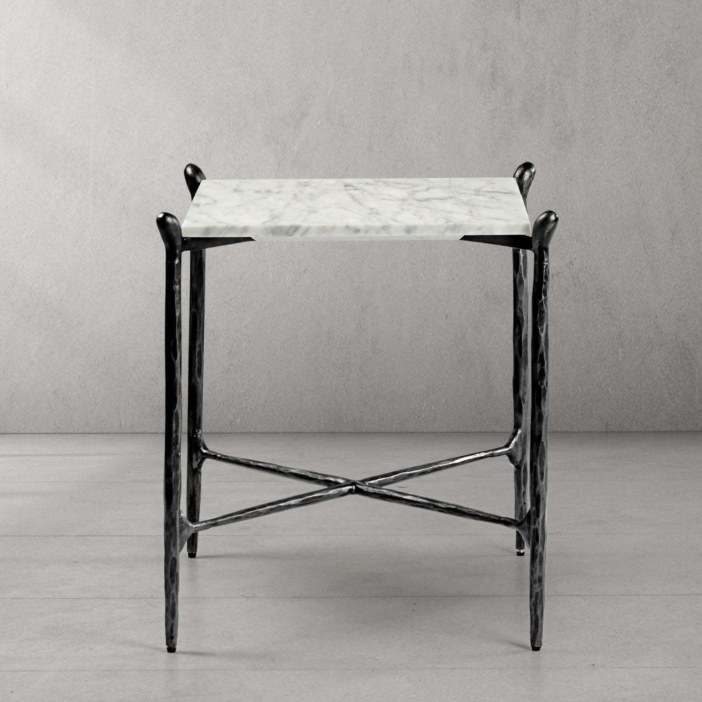 Thaddeus Square Marble Side Table