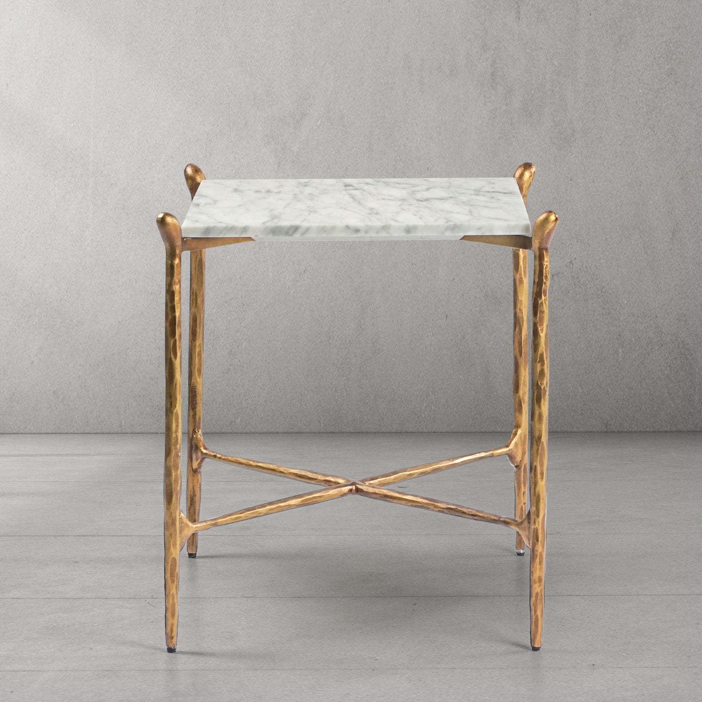Thaddeus Square Marble Side Table