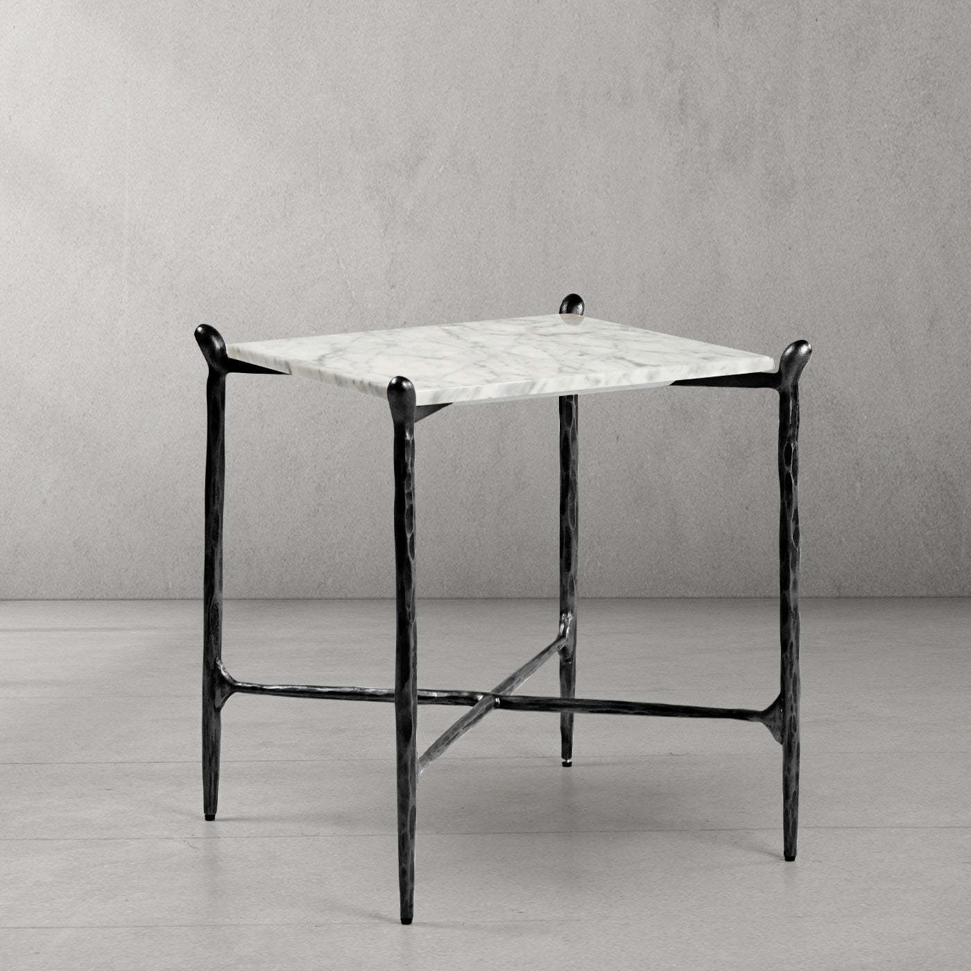 Thaddeus Square Marble Side Table