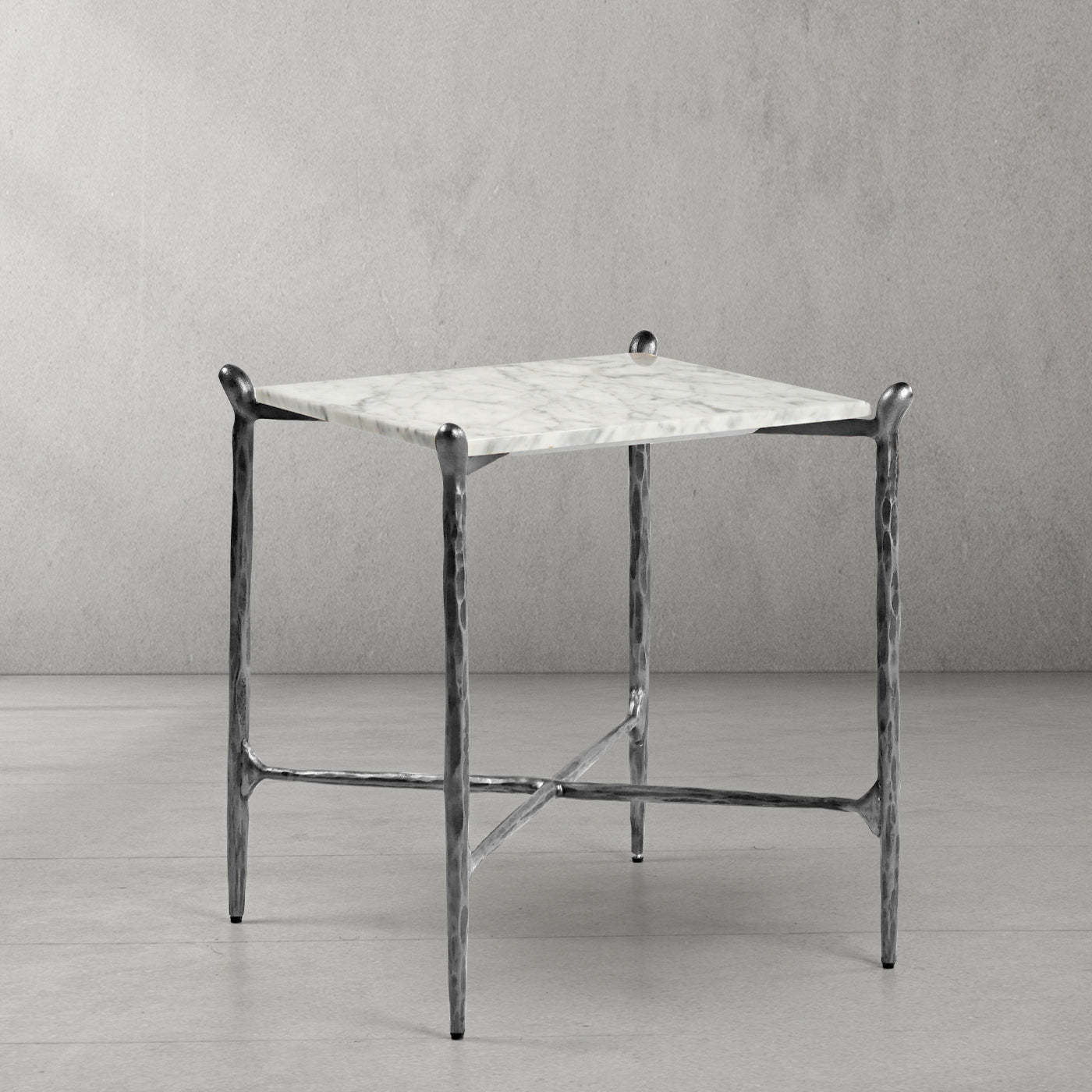 Thaddeus Square Marble Side Table