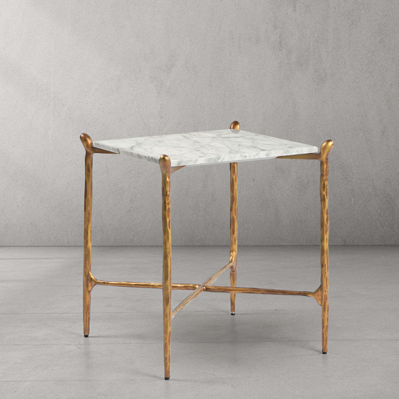 Thaddeus Square Marble Side Table