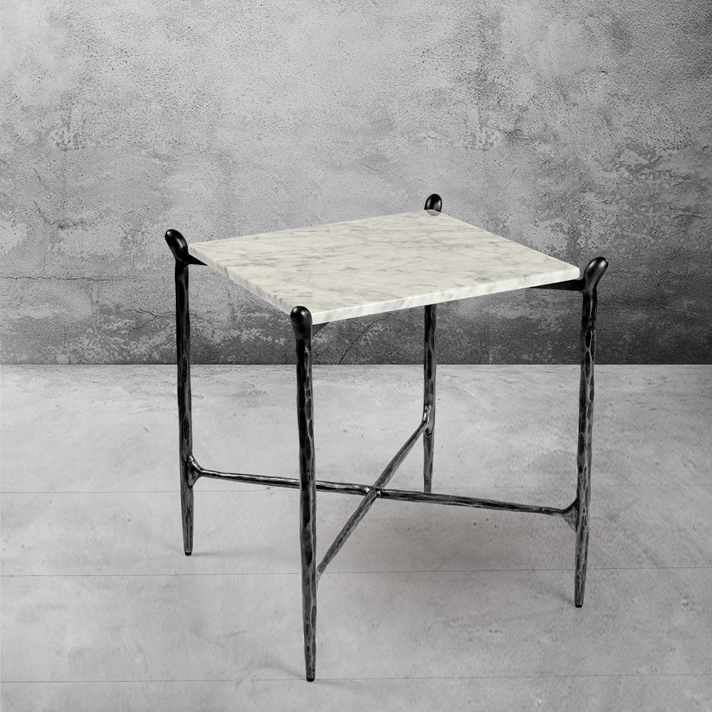 Thaddeus Square Marble Side Table