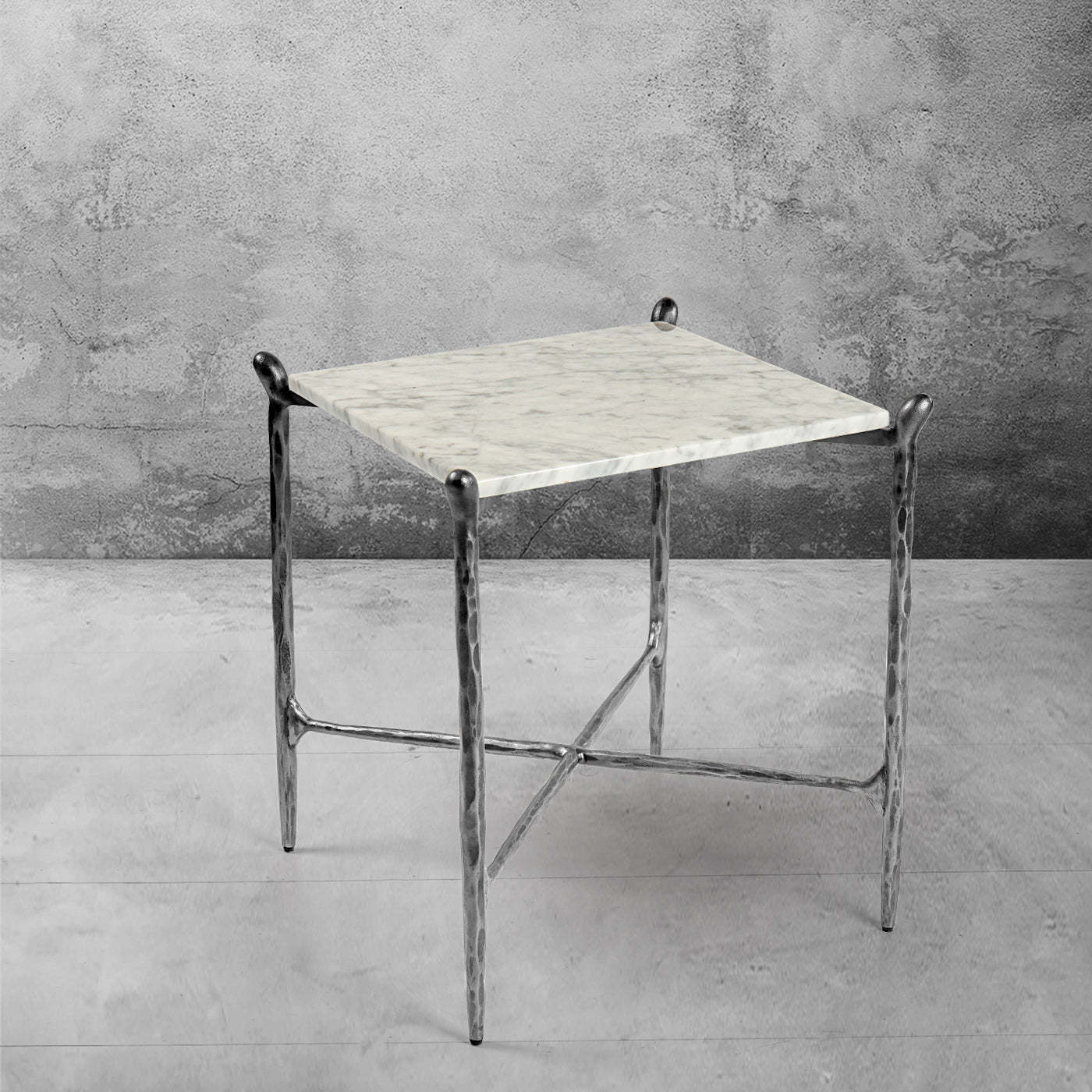 Thaddeus Square Marble Side Table
