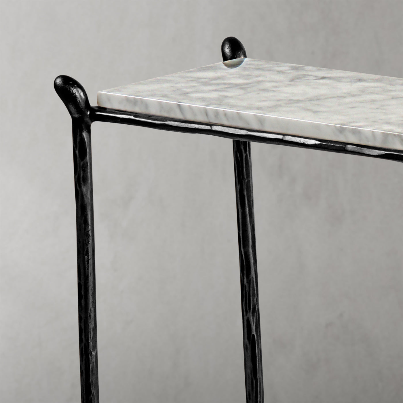 Thaddeus Rectangle Horn Marble Console Table