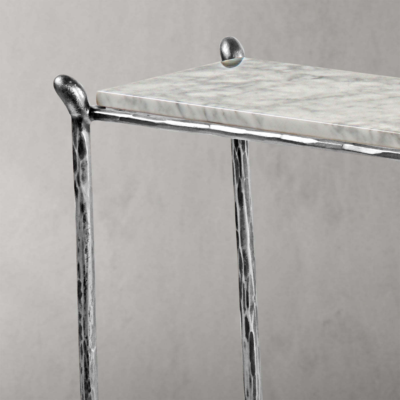 Thaddeus Rectangle Horn Marble Console Table