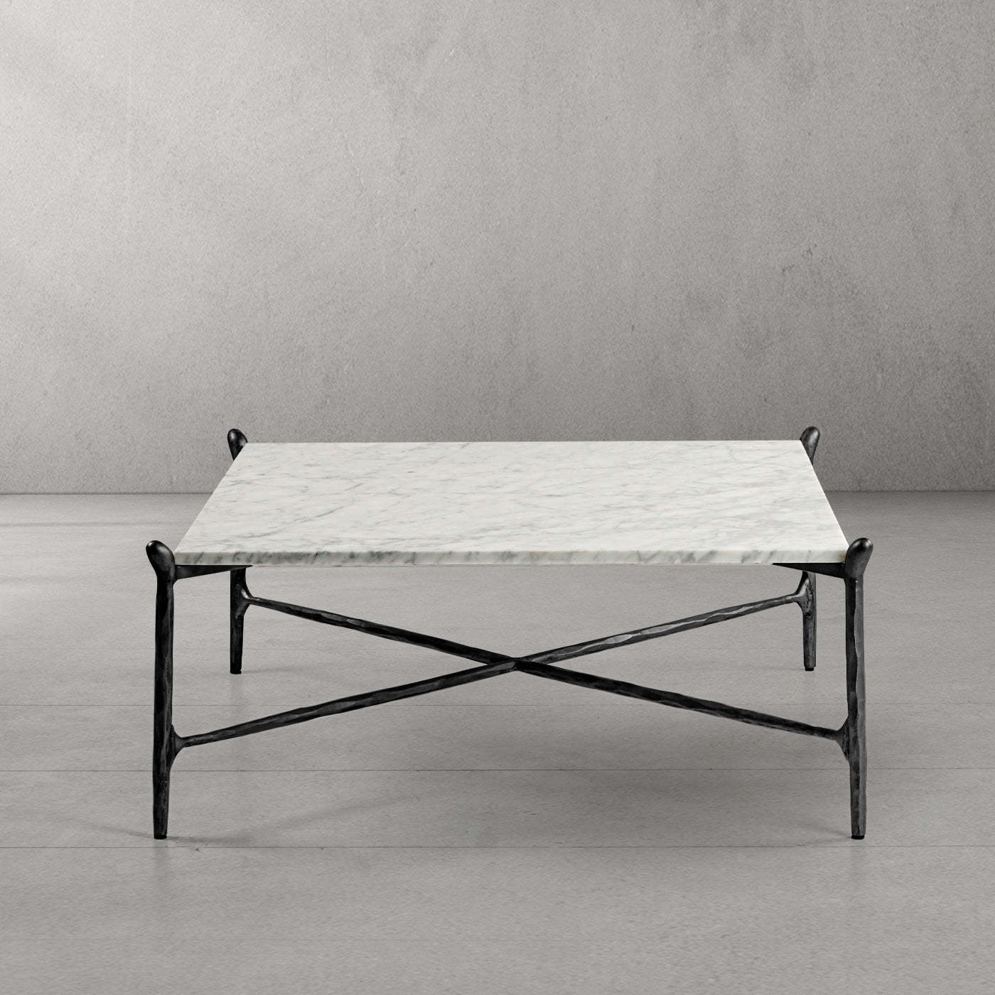 Thaddeus Square Horn Marble Coffee Table 39" 50"