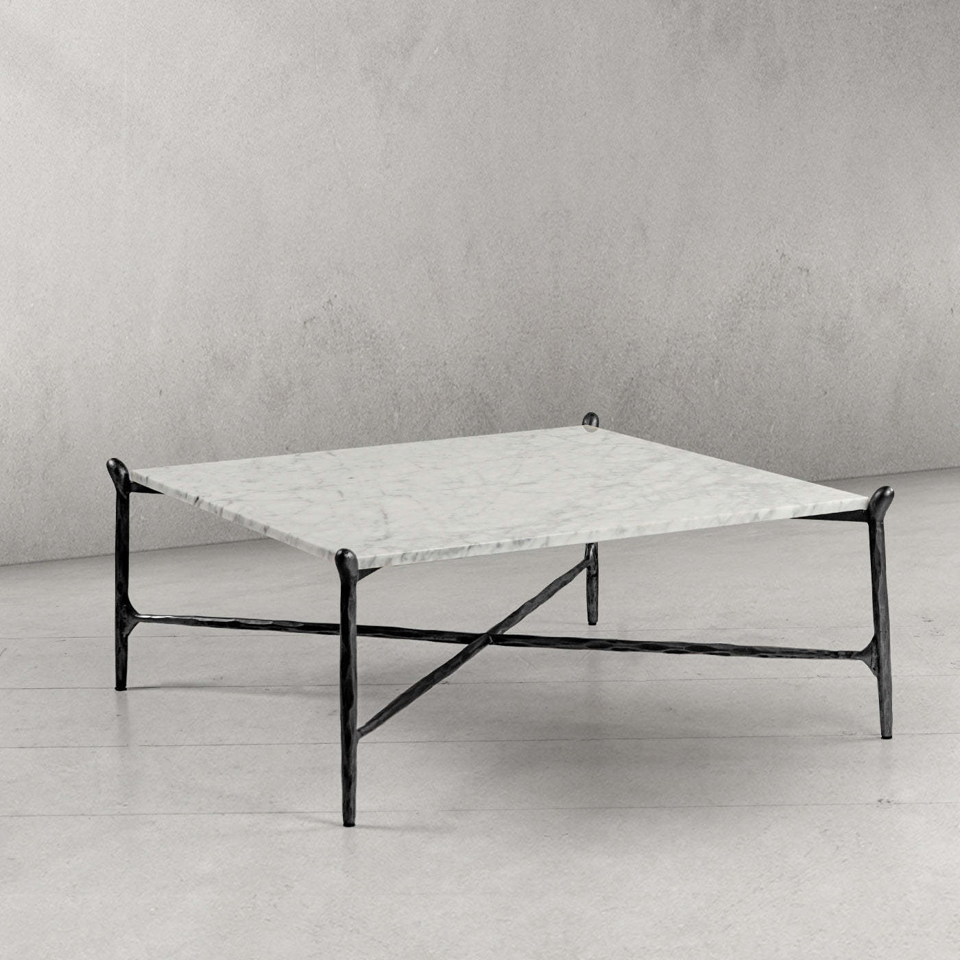 Thaddeus Square Horn Marble Coffee Table 39" 50"