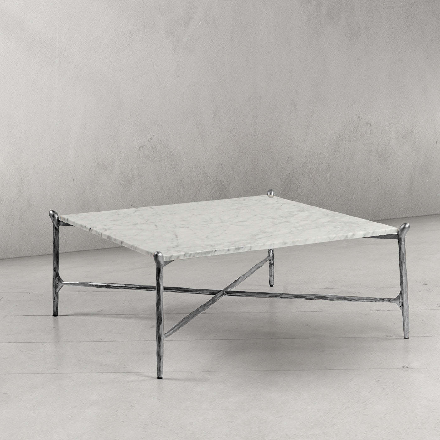 Thaddeus Square Horn Marble Coffee Table 39" 50"