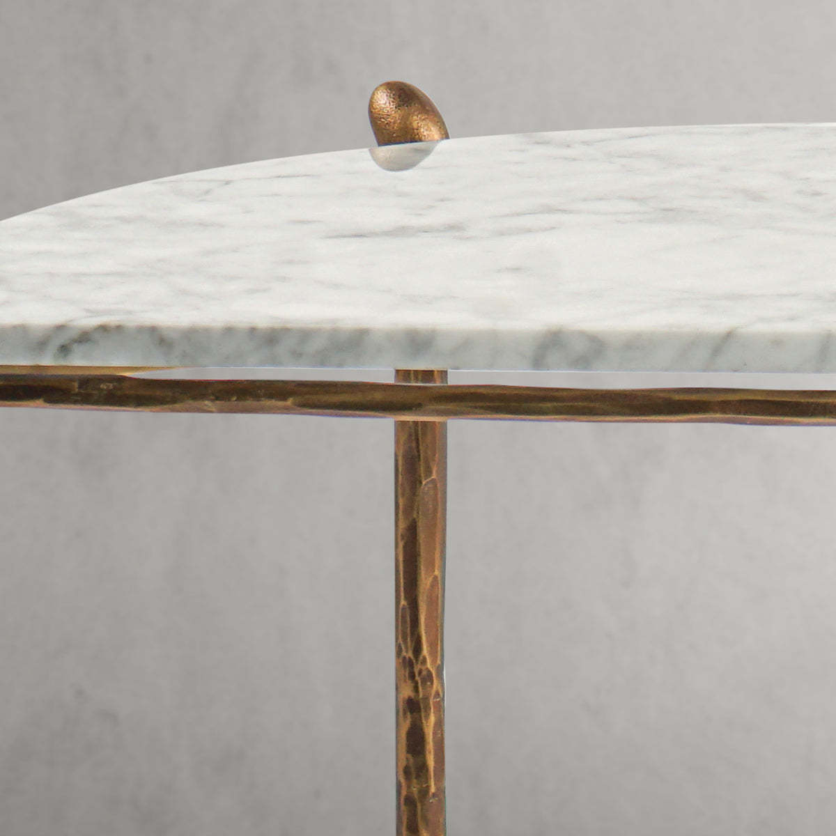 Thaddeus Horn Semi-Circle Marble Console Table