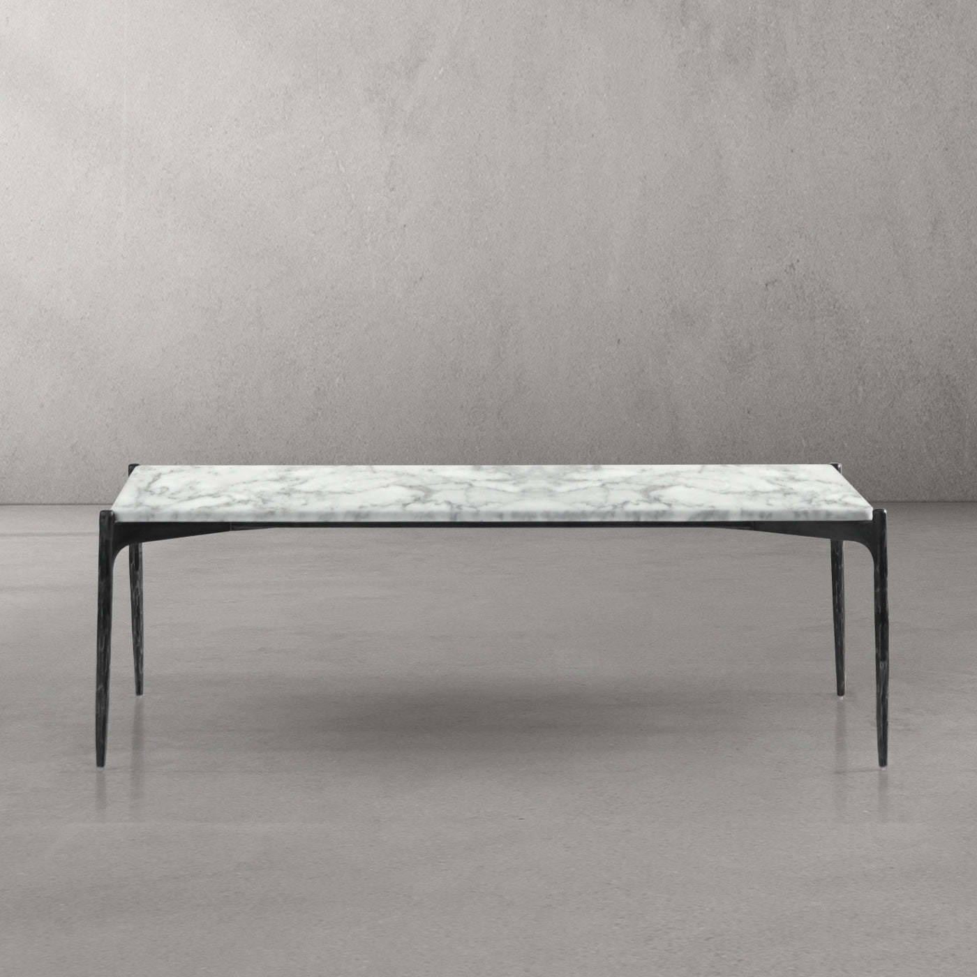 Thaddeus Rectangle Horn Marble Coffee Table