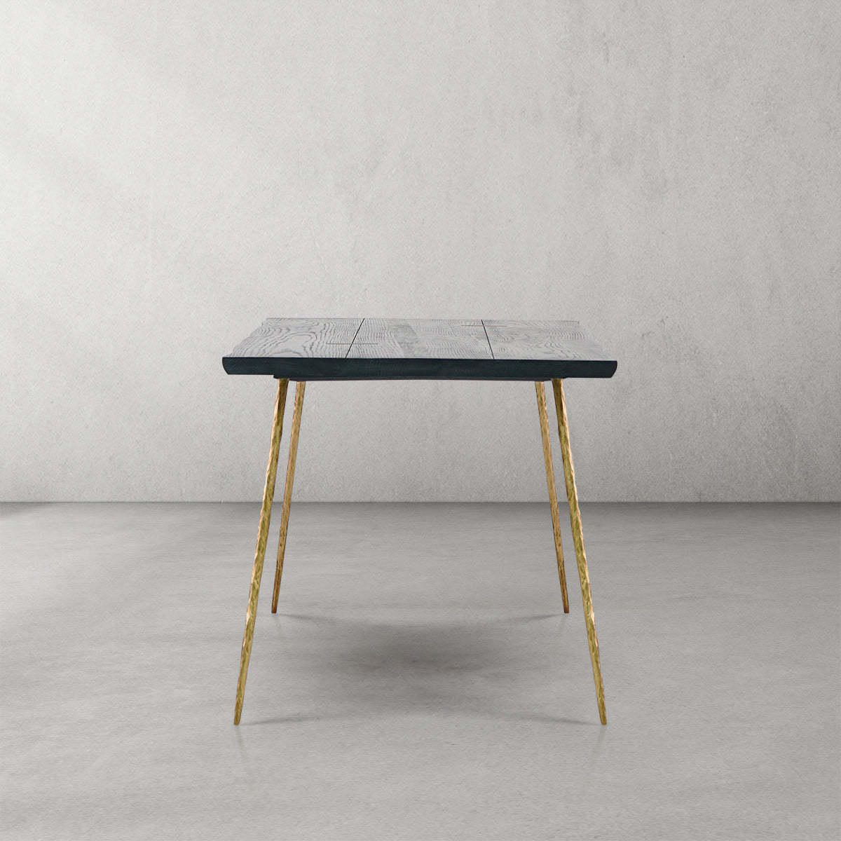 Thaddeus Vintage Style Metal Frame Dining Table