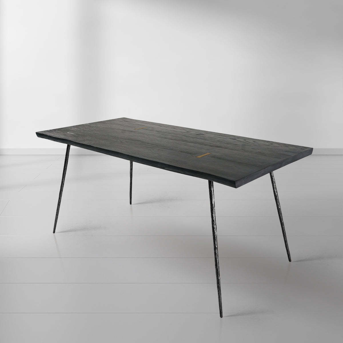 Thaddeus Vintage Style Metal Frame Dining Table