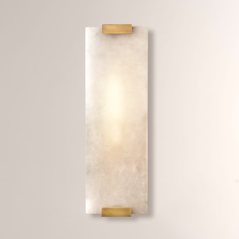 Hand-Carved Alabaster Grand Sconce,Modern Sconces For Living Room