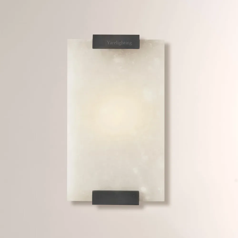 Hand-Carved Alabaster Sconce