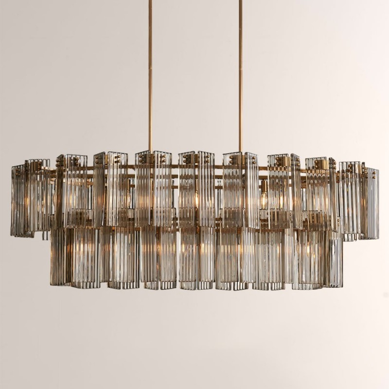 Art Glass Dearie Oval Chandelier,Dining Room ,Living Room Chandelier