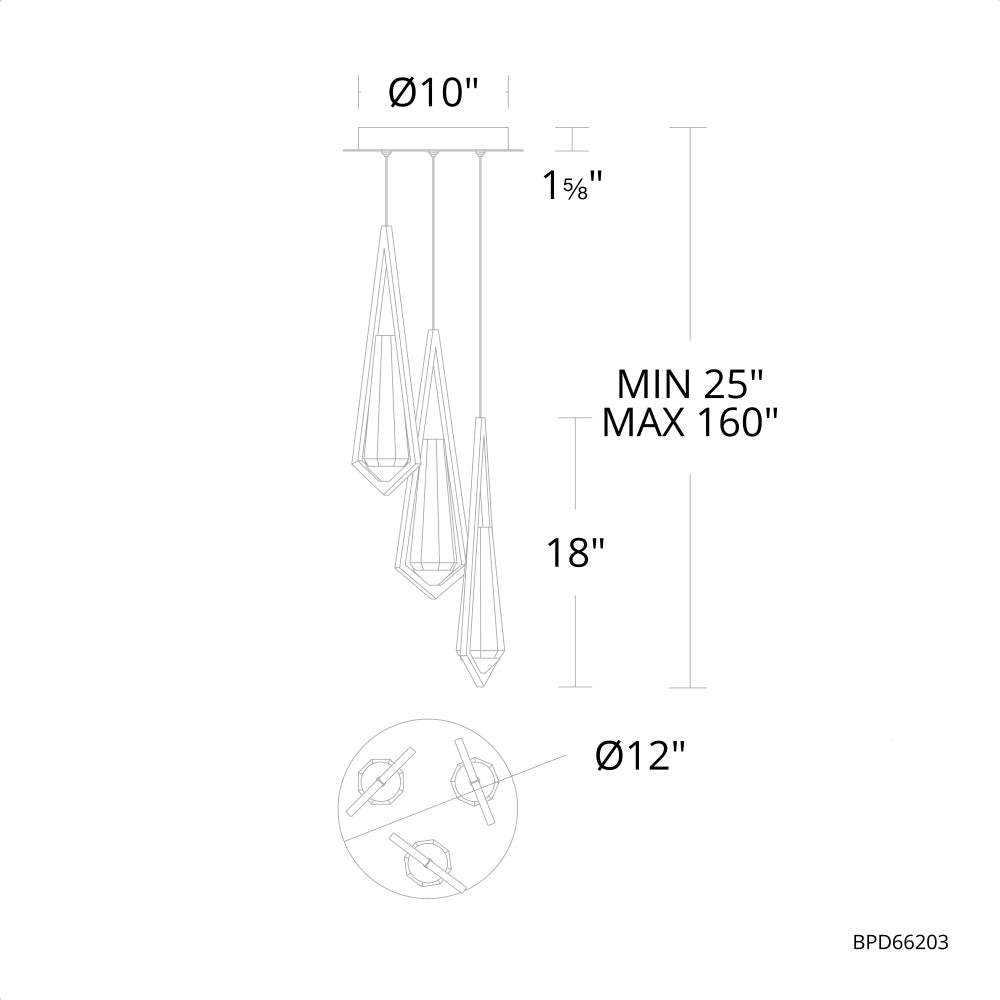 Devotion Pendant 3 Light