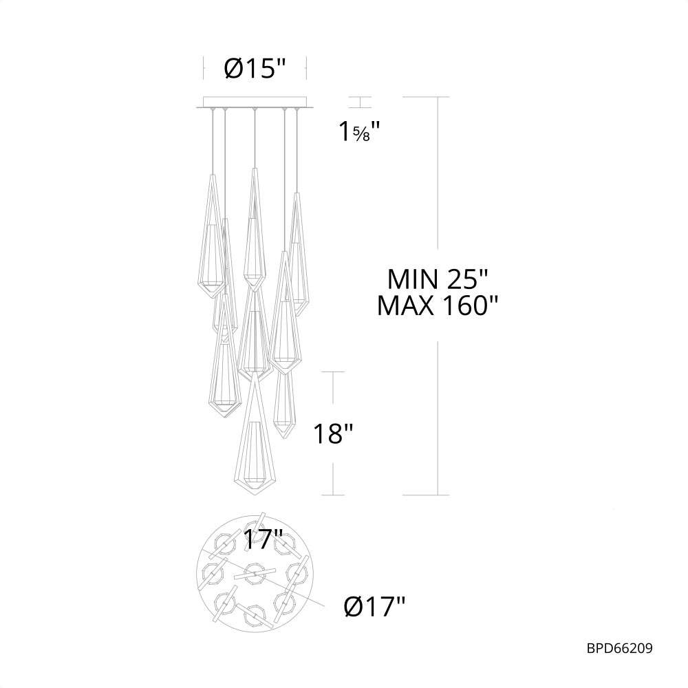Devotion Round Chandelier 9 Light