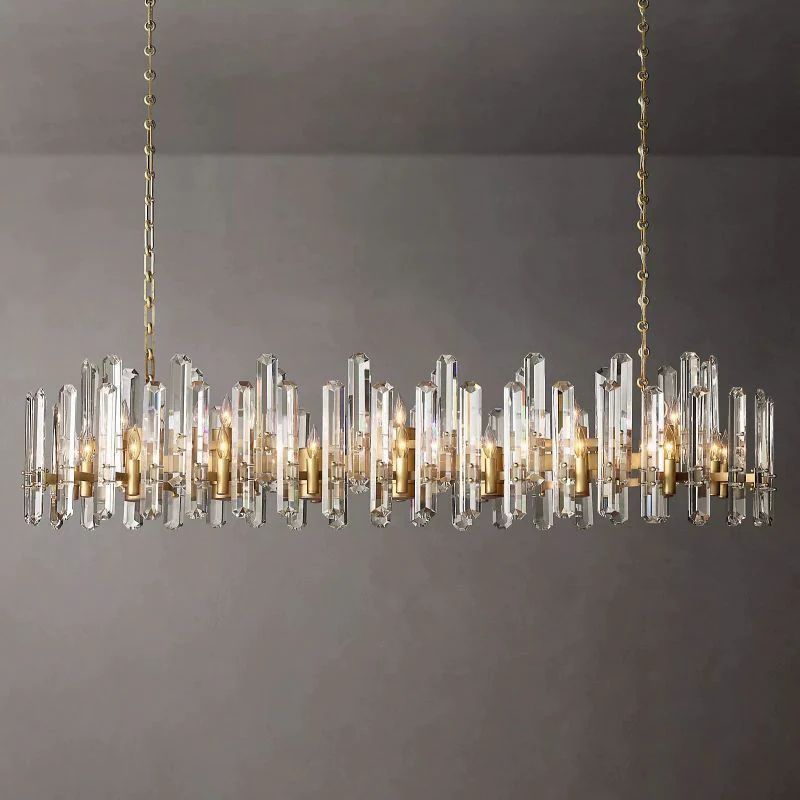 Blooming Prism Linear Chandelier 72",Living Dinning Room,Bonnintton