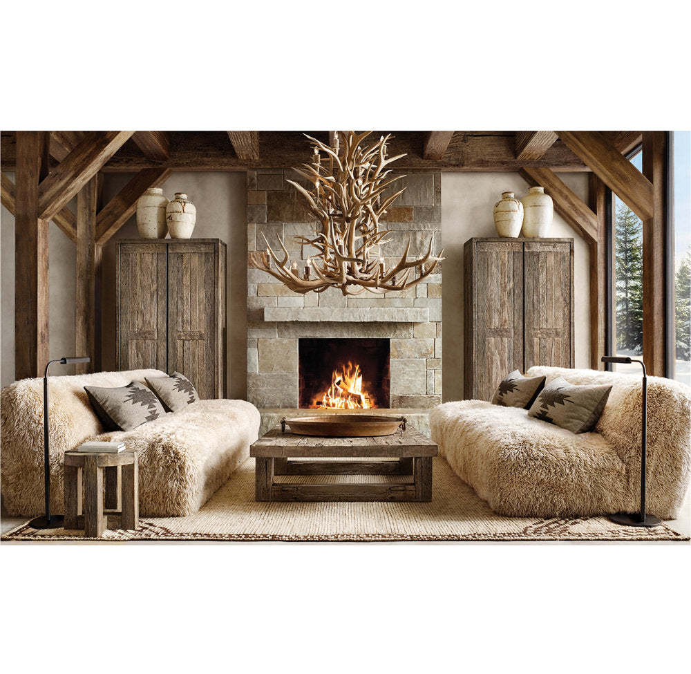 Natural Antler Chandelier 48"