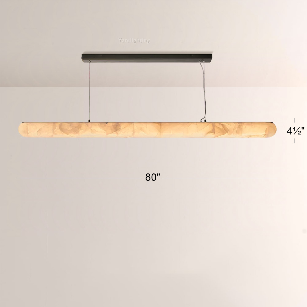 Rivager Lisse Linear Chandelier 60" 80"
