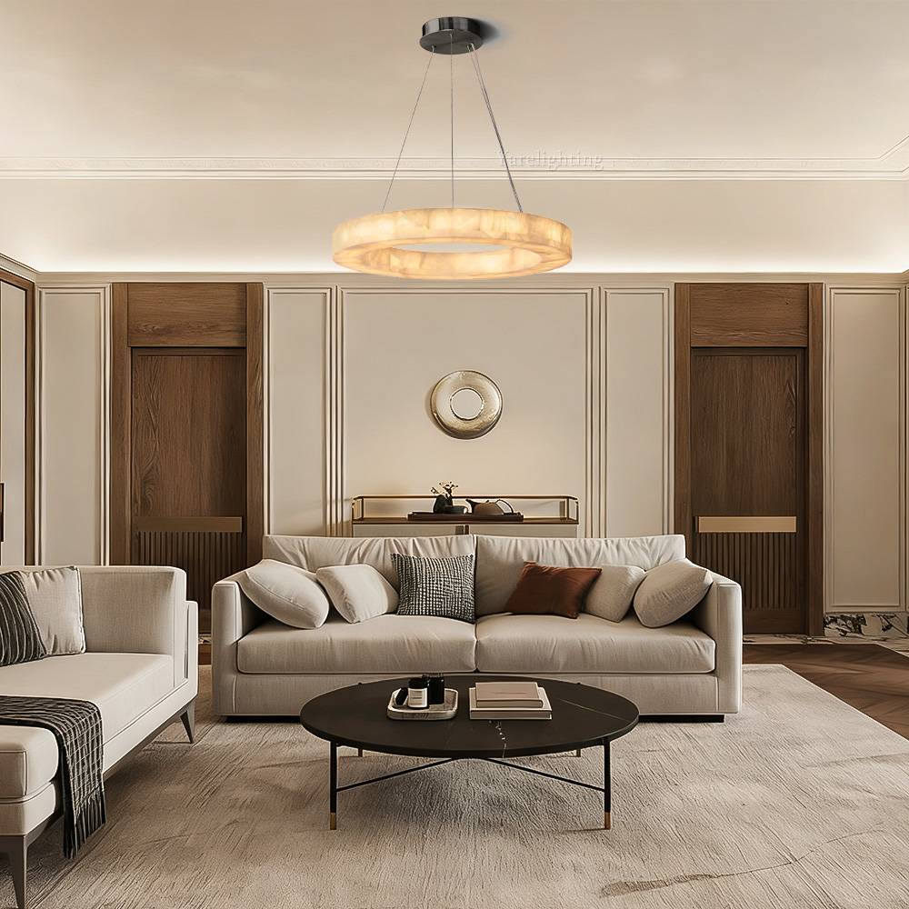 Riveage Calcite Round Chandelier 31"40"60"