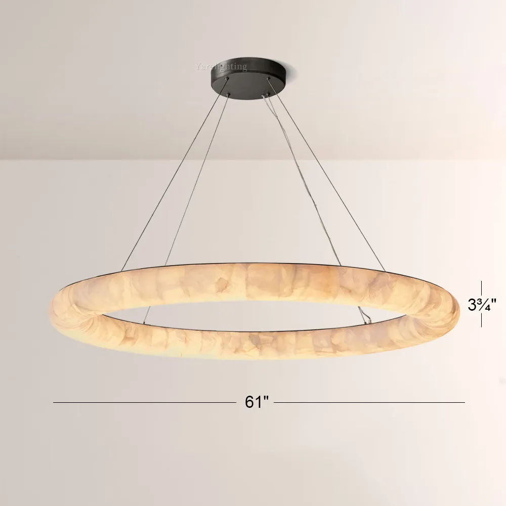 Rivager Lisse Round Chandelier 31" 41" 61"D
