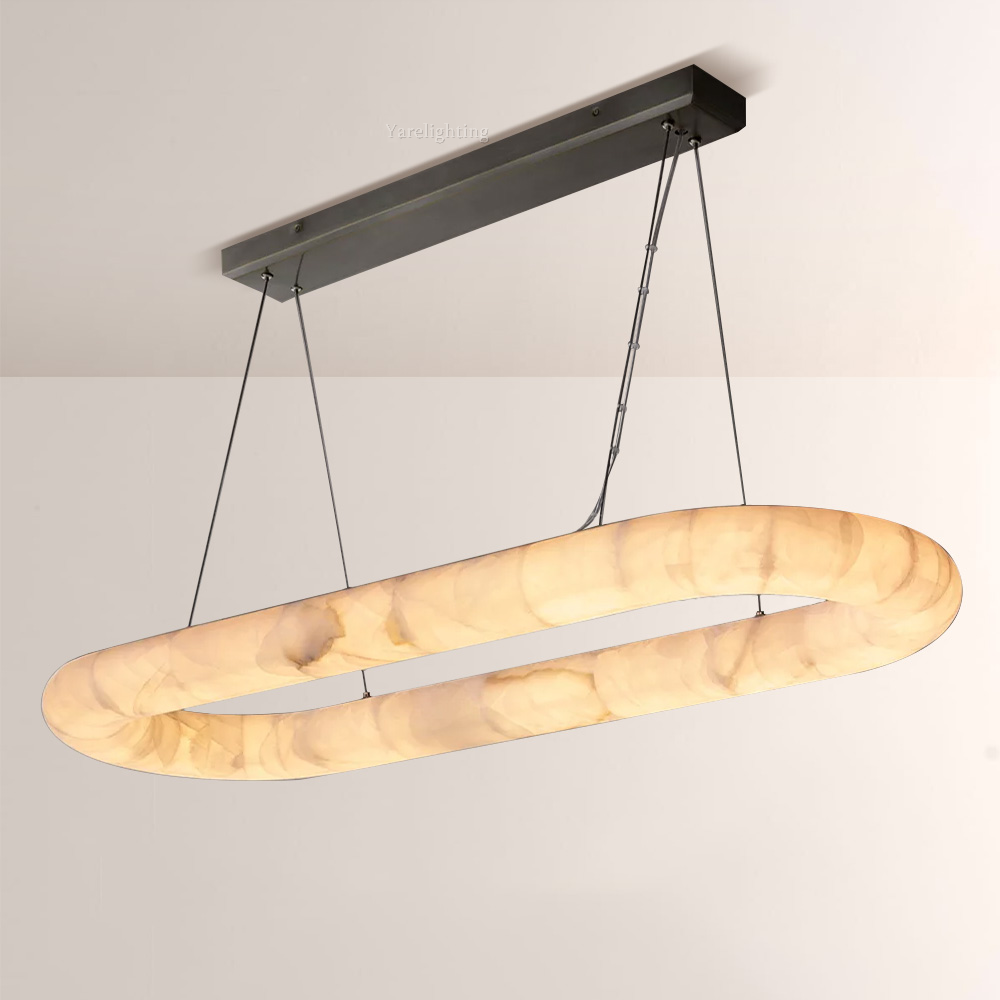 Rivager Lisse Oval Chandelier 57" 74"