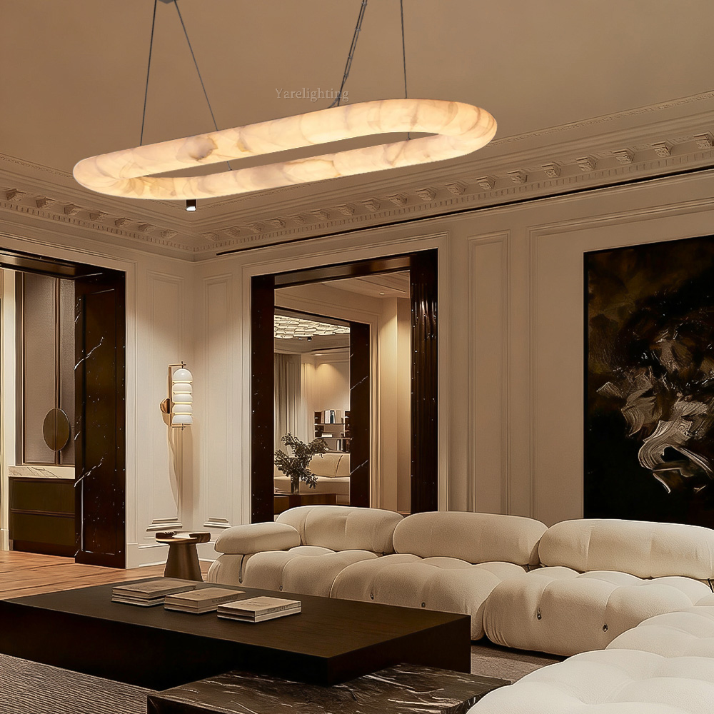 Rivager Lisse Oval Chandelier 57" 74"