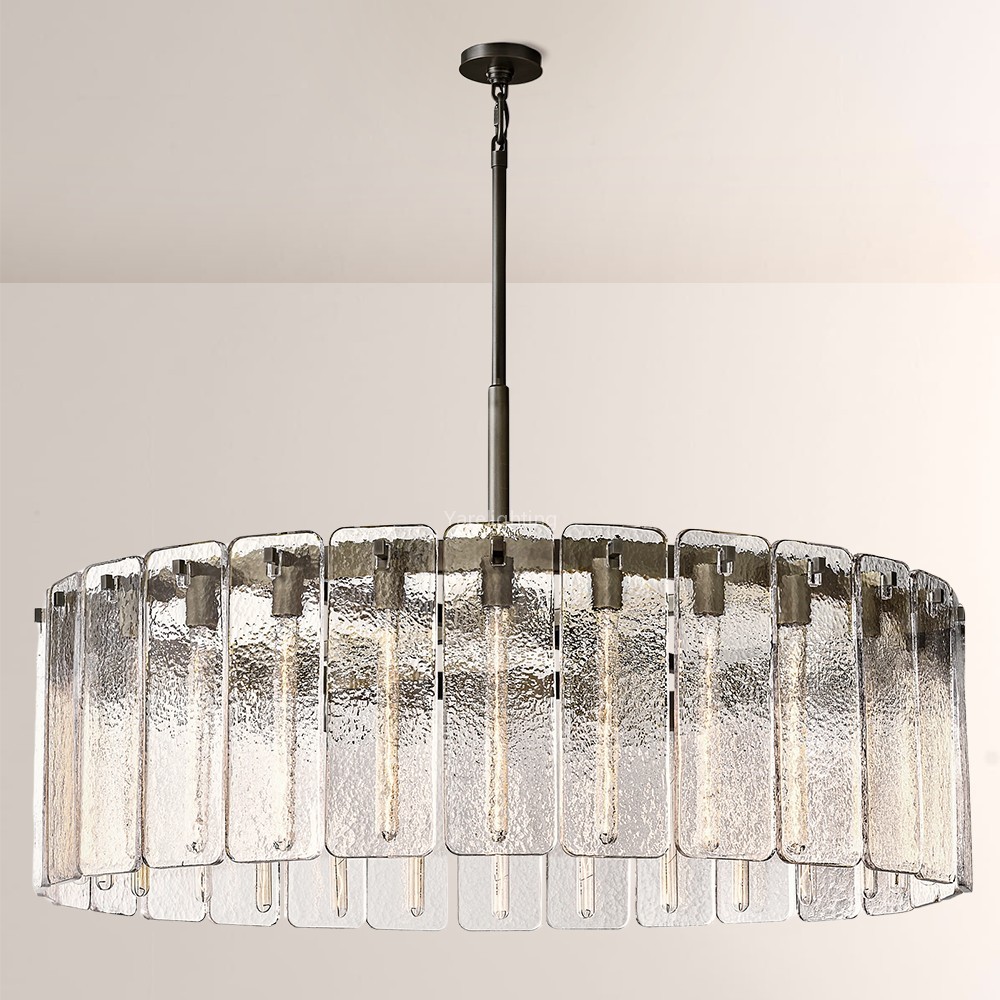 Camelot Glass Round Chandelier 48"D