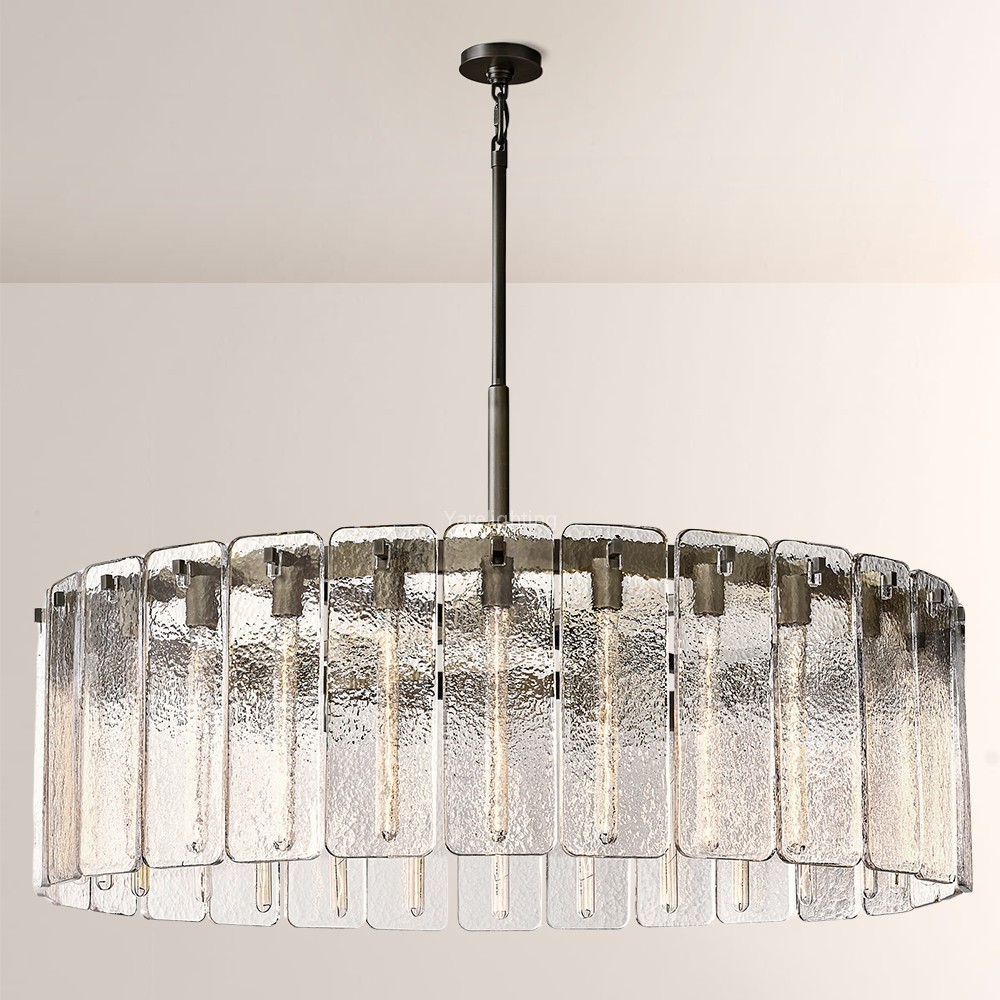 Camelot Glass Round Chandelier 48"D