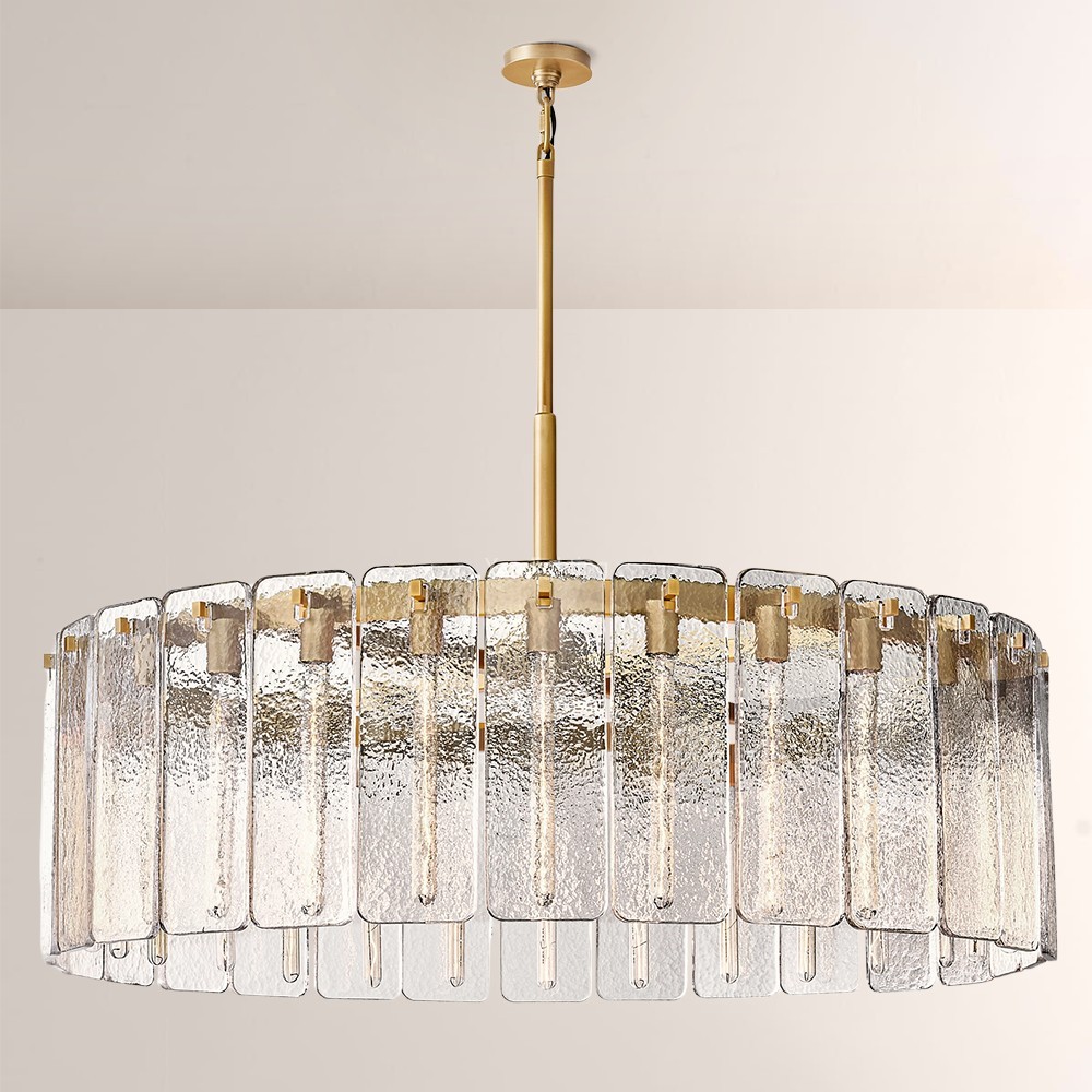 Camelot Glass Round Chandelier 48"D